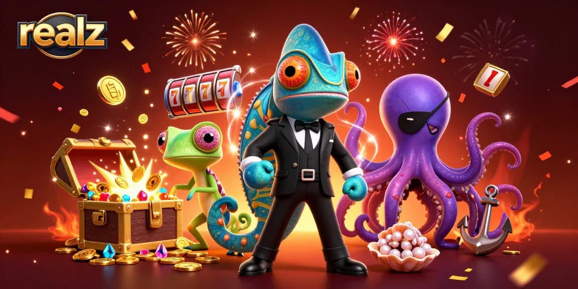 realz spielt mit bunten Spielautomaten und geheimen Agenten in einem aufregenden Casino
