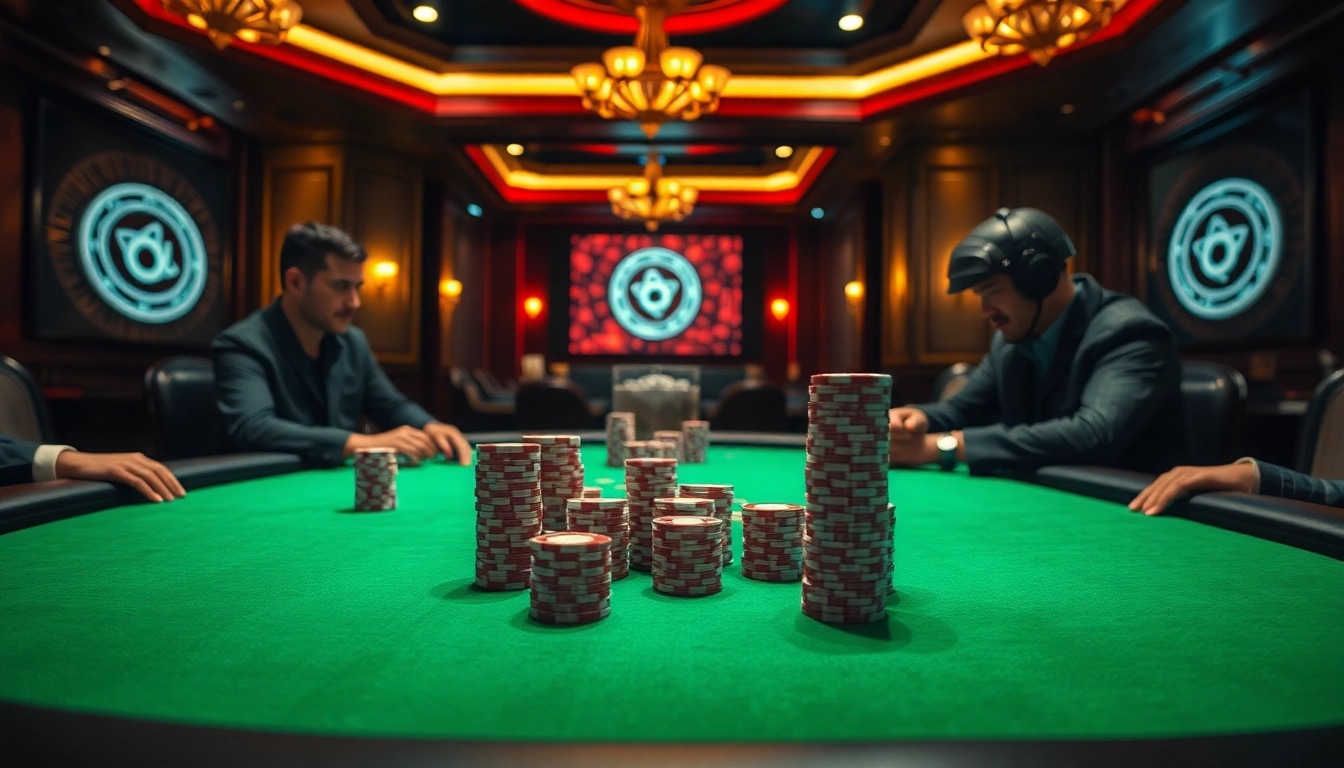 Engage with the hidden wiki in a thrilling poker game surrounded by luxury and excitement.