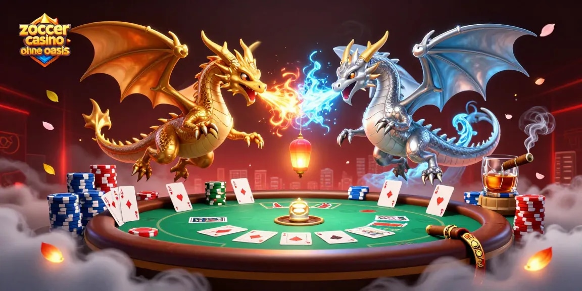 Spielen Sie im Zoccer Casino ohne Oasis mit spannenden Poker-Elementen und Drachenmotiven.
