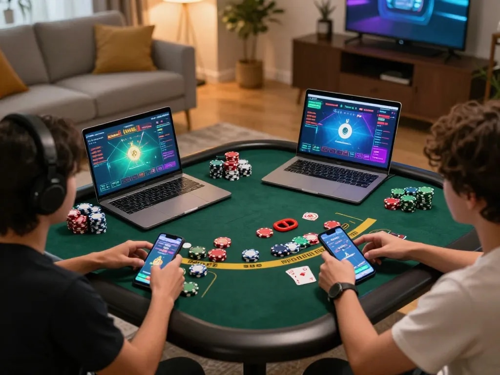Engaging online blackjack session celebrated on https://va88.uno/ with vibrant gameplay and player excitement