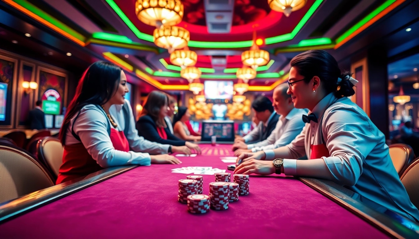 Professionelle Casino-Mitarbeiter im pflegedienst bornheim am Spieltisch