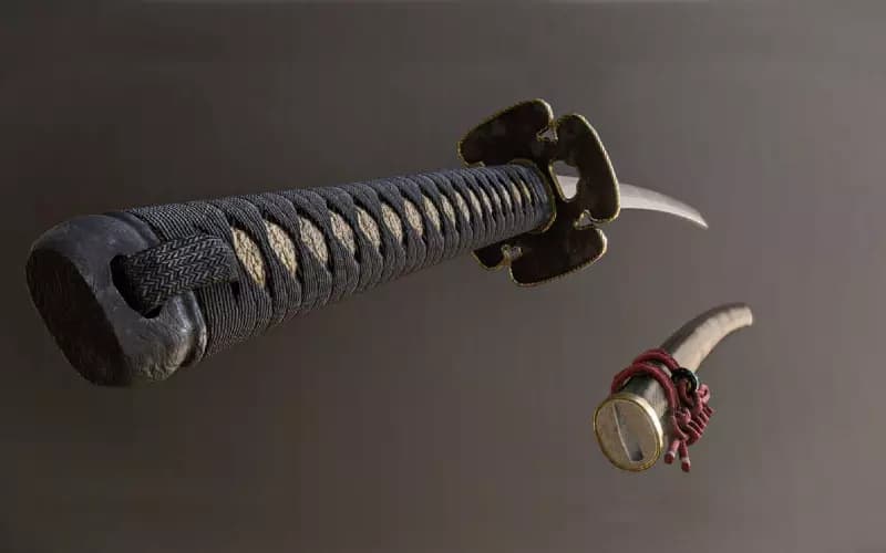 Nightfall's Embrace: Maßgeschneidertes Katana für die Dark Warriors