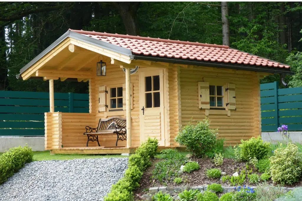 Gartenhaus aus Holz - Architekturplan für ein Haus