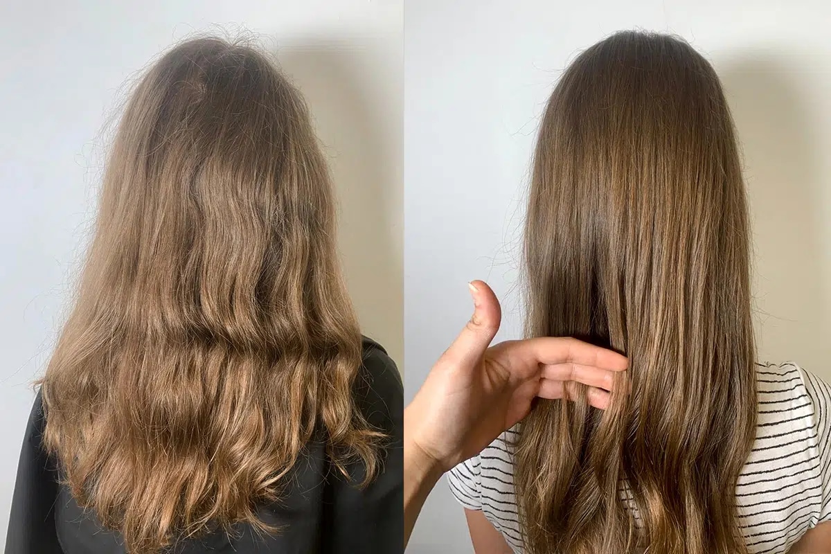 Erschwingliche Keratinbehandlung für das Haar