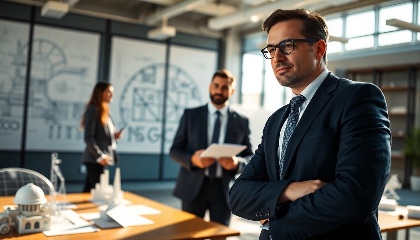 Headhunter Ingenieure in einem modernen Büro, das Vertrauen und Professionalität ausstrahlt.