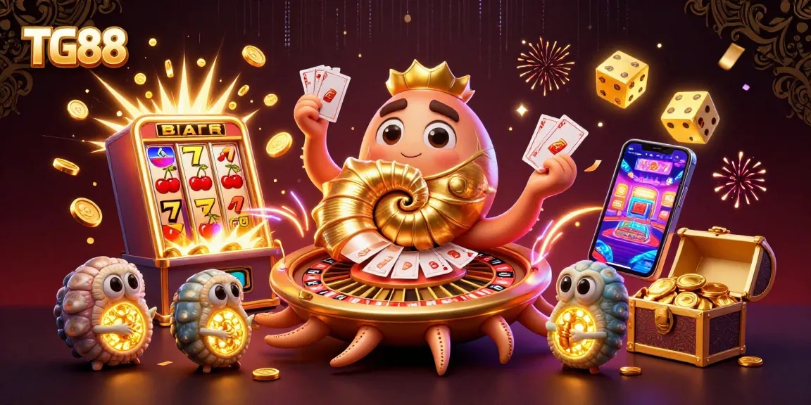 Experience the excitement of TG88 casino with a giant nautilus roulette wheel and explosive jackpots.