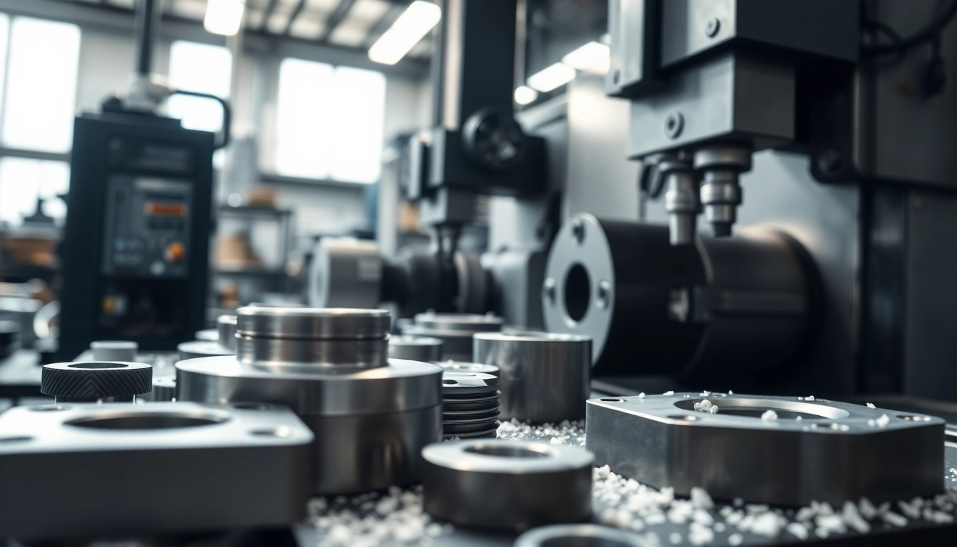 Efficient production of cnc frästeile in a well-equipped workshop, showcasing precision machinery and crafted components.