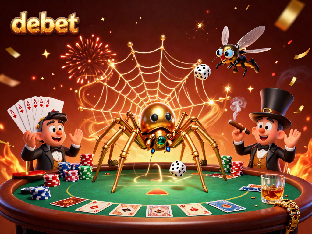 Catch winning dice and experience debet's excitement with our steampunk-themed casino illustration.