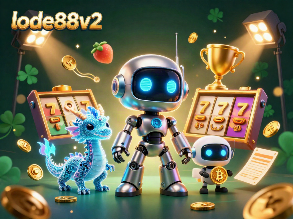 Join the excitement at lode88v2 with vibrant 3D casino characters and jackpot symbols!