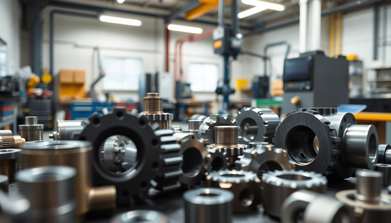 Bearbeitung von hochwertigen cnc frästeile in einer modernen Werkstatt.