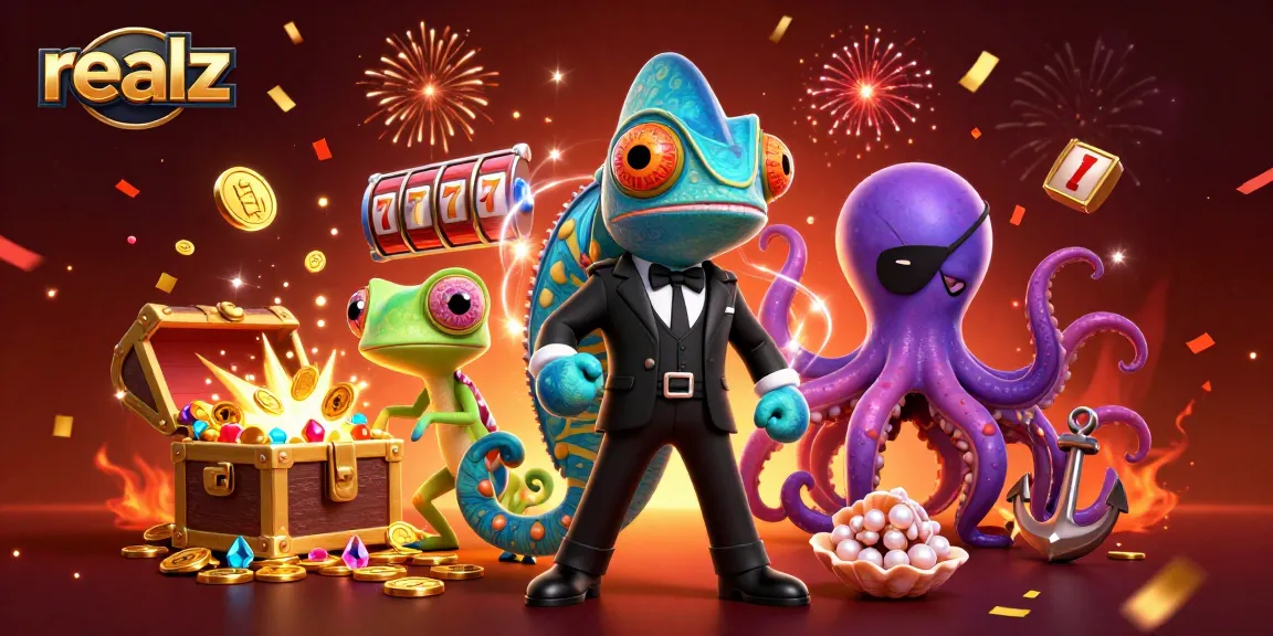 realz spielt mit bunten Spielautomaten und geheimen Agenten in einem aufregenden Casino