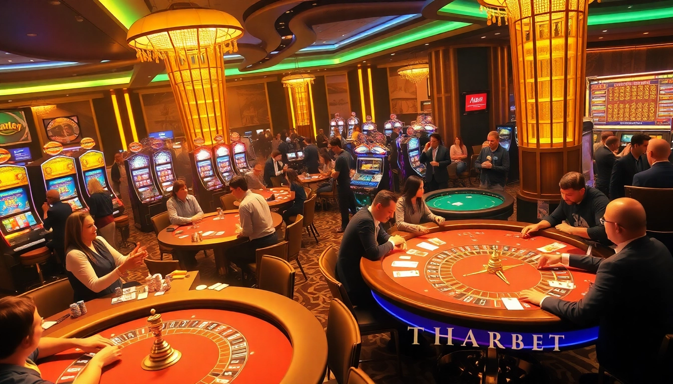 Engage in thrilling gaming experiences at THABET with vibrant casino action and exciting players.