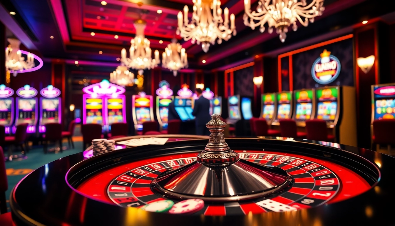 Trải nghiệm cảm giác thắng cuộc với các trò chơi từ https://luck8.net trong cảnh casino sống động này.