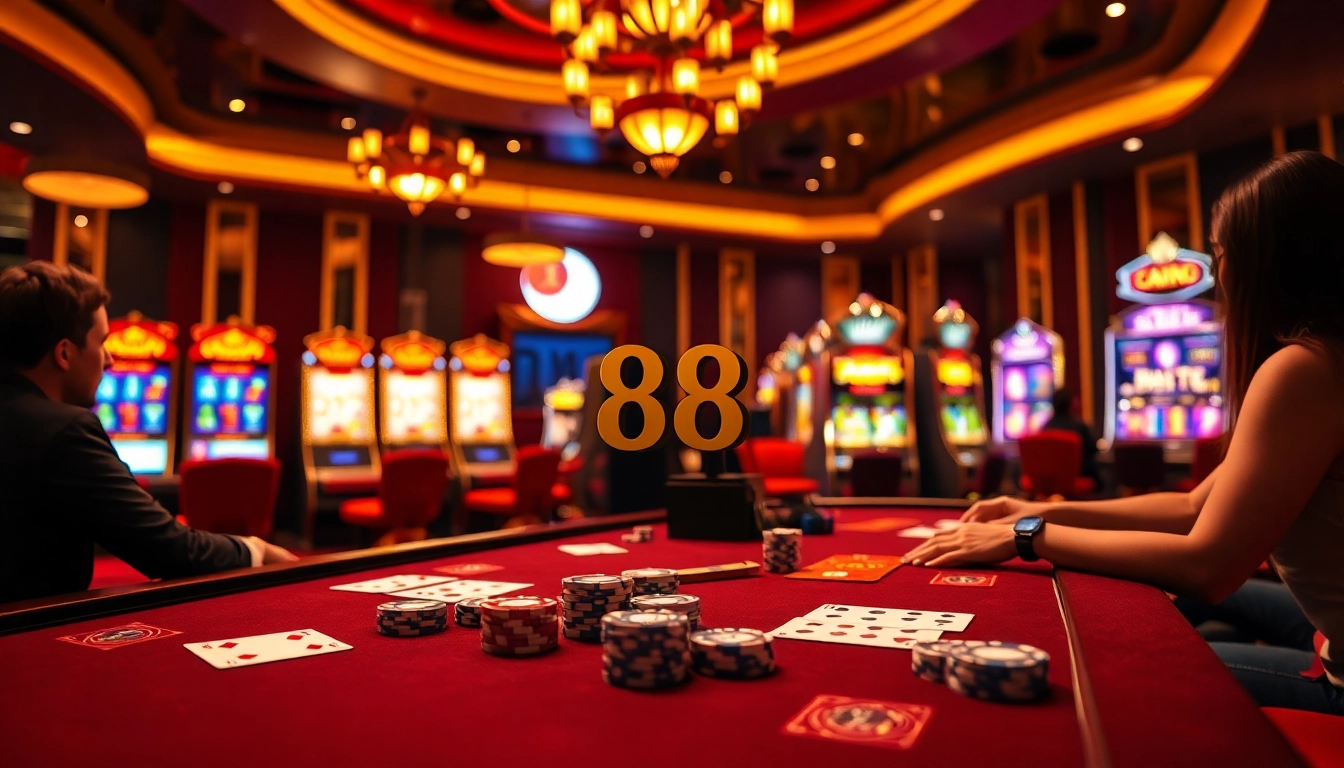 Experience the thrill of playing 88i game with vibrant casino tables and engaging online slots.