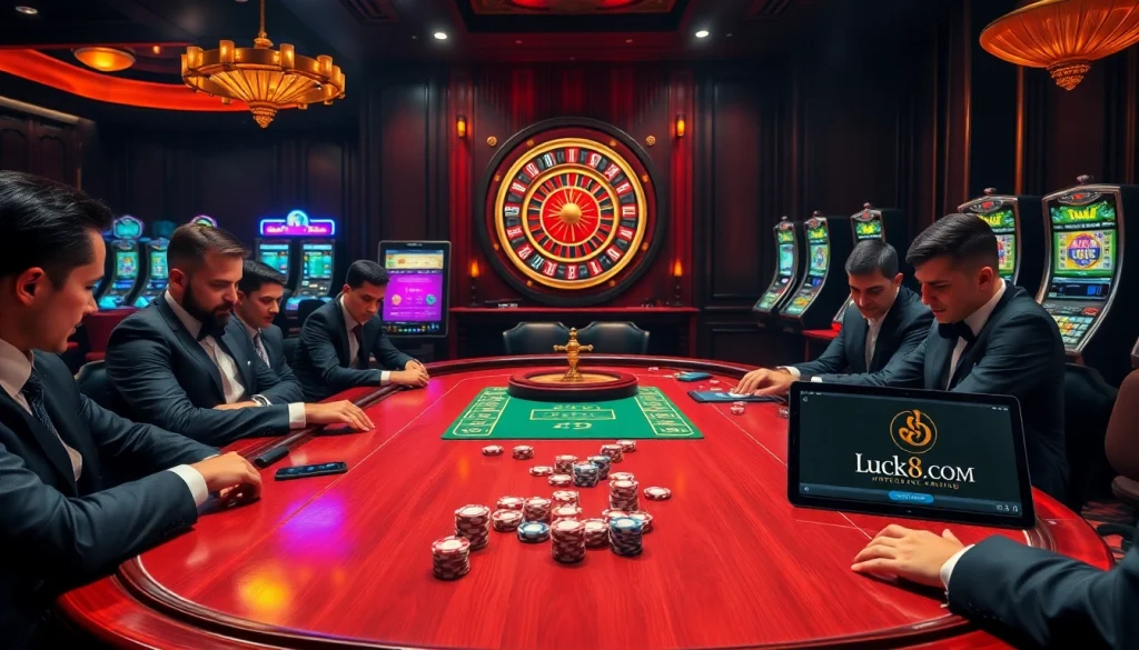 Trải nghiệm cảm giác hồi hộp tại https://luck8.com với một trò chơi poker thanh lịch và bầu không khí casino sống động.